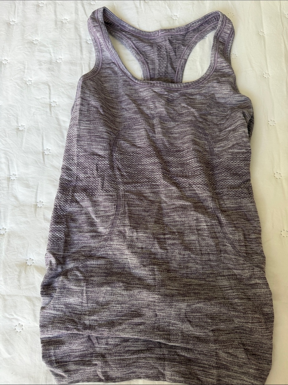 lululemon athletica Heathered Purple Racerback Tank